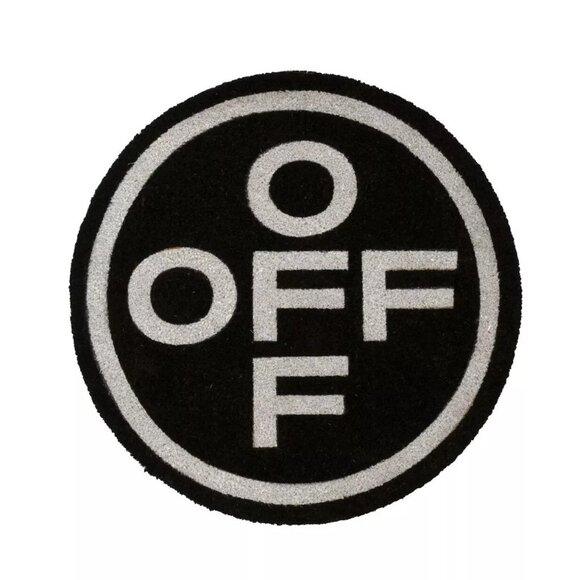 Off-white circular rug doormat 100% authentic - NWT - Picture 1 of 1